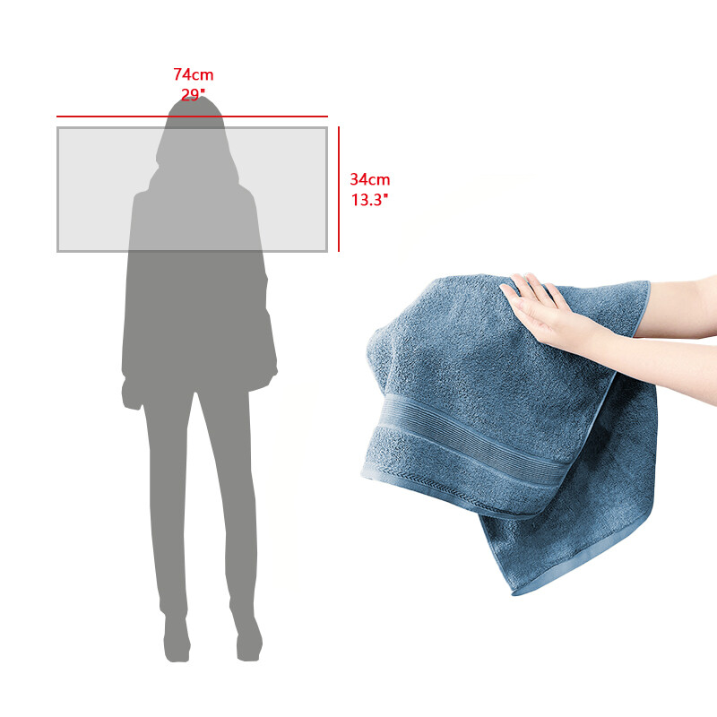 1 kom. Prirodni, održivi, hipoalergenski, visoko upijajući, super mekani luksuzni vrhunski bambusovi pamučni ručnici za ruke