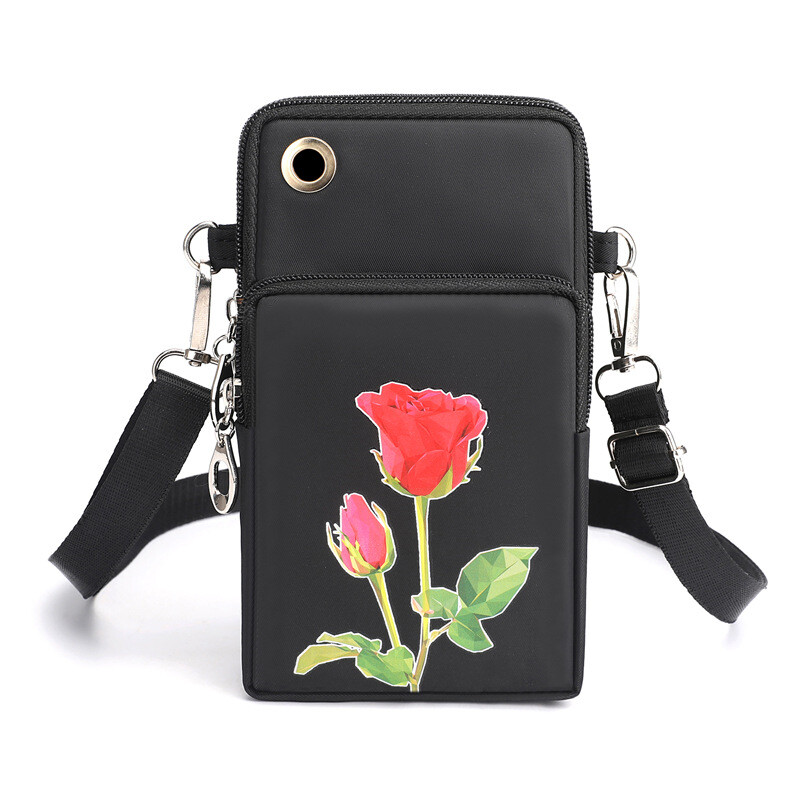 Ristkorpuse hulgimüük naiste mobiiltelefonikott 2024 uus suvine suure ekraaniga naiste emakott vertikaalne mitmekihiline väike lõuendist rahakott