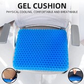 3D Honeycomb Възглавница за столче за кола Дишаща Cool Gel Cooling Pad Универсална автоматична Honeycomb Butt Mat за кола Подложка за домашен офис стол