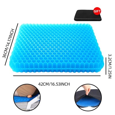 3D Honeycomb Възглавница за столче за кола Дишаща Cool Gel Cooling Pad Универсална автоматична Honeycomb Butt Mat за кола Подложка за домашен офис стол
