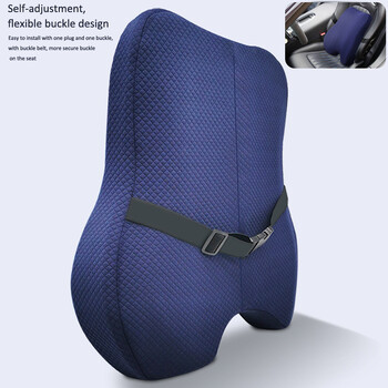 Memory Foam Seat Cushion Waist Support Σετ μαξιλαριού Ορθοπεδικό εργονομικό εργονομικό μαξιλάρι οσφυϊκού ισχίου ανακούφισης κόκκυγα για καρέκλα γραφείου αυτοκινήτου