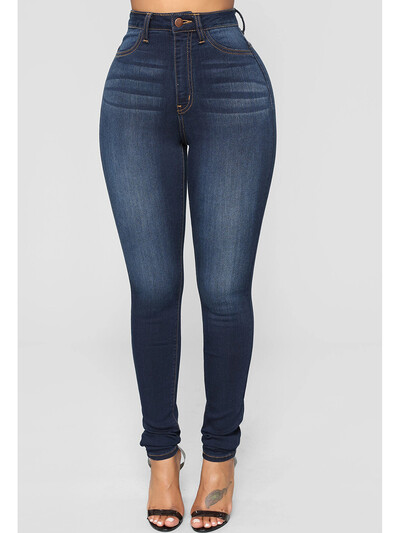 2024. aasta naiste venivad kitsad teksad Naiste kõrge vöökohaga vintage pliiatsiga pikad püksid Kitsad sirge säärega puusad vabaaja püksid