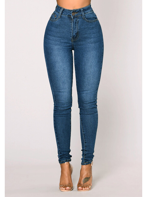 2024. aasta naiste venivad kitsad teksad Naiste kõrge vöökohaga vintage pliiatsiga pikad püksid Kitsad sirge säärega puusad vabaaja püksid