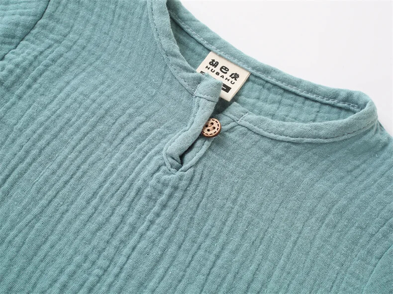 0-5Y poistele Tüdrukute rõivakomplektid Suvised täispuuvillased linased T-särgid+Elastsed lühikesed püksid Lasteriided Vabaajarõivaste komplektid lastele