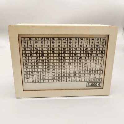 Rahakast, hoiupõrsas, puidust rahapank, korduvkasutatav rahakast säästmise eesmärgi ja numbritega, mida kontrollida, aitab säästa harjumust