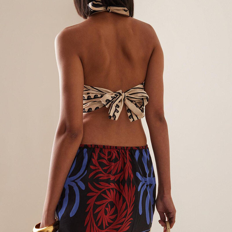 Seksikas päitsetega pitsiline seljata peokleit naiste 2024. aasta kevadmustriga õhuke minikleit suvine varrukateta õõnsad kontorikleidid