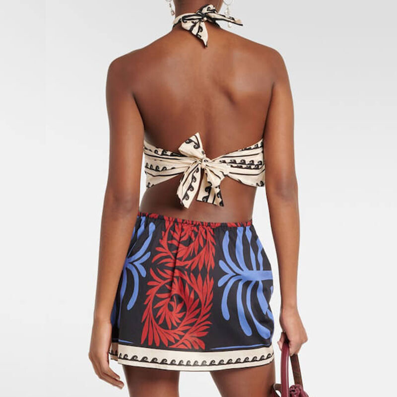 Seksikas päitsetega pitsiline seljata peokleit naiste 2024. aasta kevadmustriga õhuke minikleit suvine varrukateta õõnsad kontorikleidid