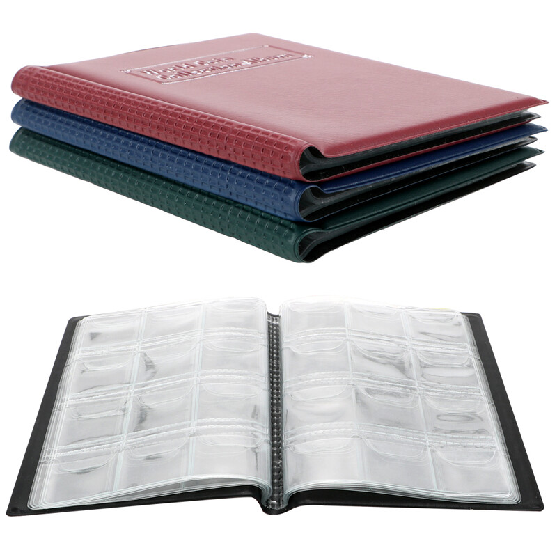 NICEYARD 120/60 džepovi kovanice od umjetne PU kože kolekcija album knjiga knjiga skupljanje novca organizator torbe za pohranu PVC folija