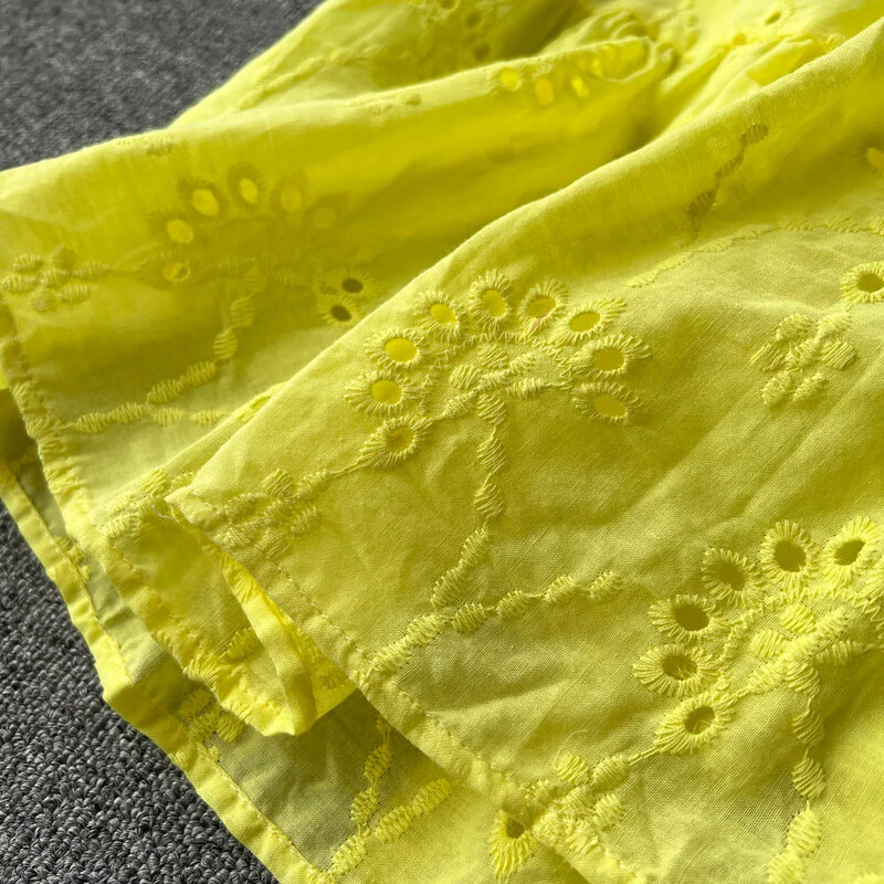 Biele/fialové/modré letné šaty s výstrihom do V, nové čipkované výšivkové šaty s krátkym rukávom, dámske vintage párty plážové midi šaty