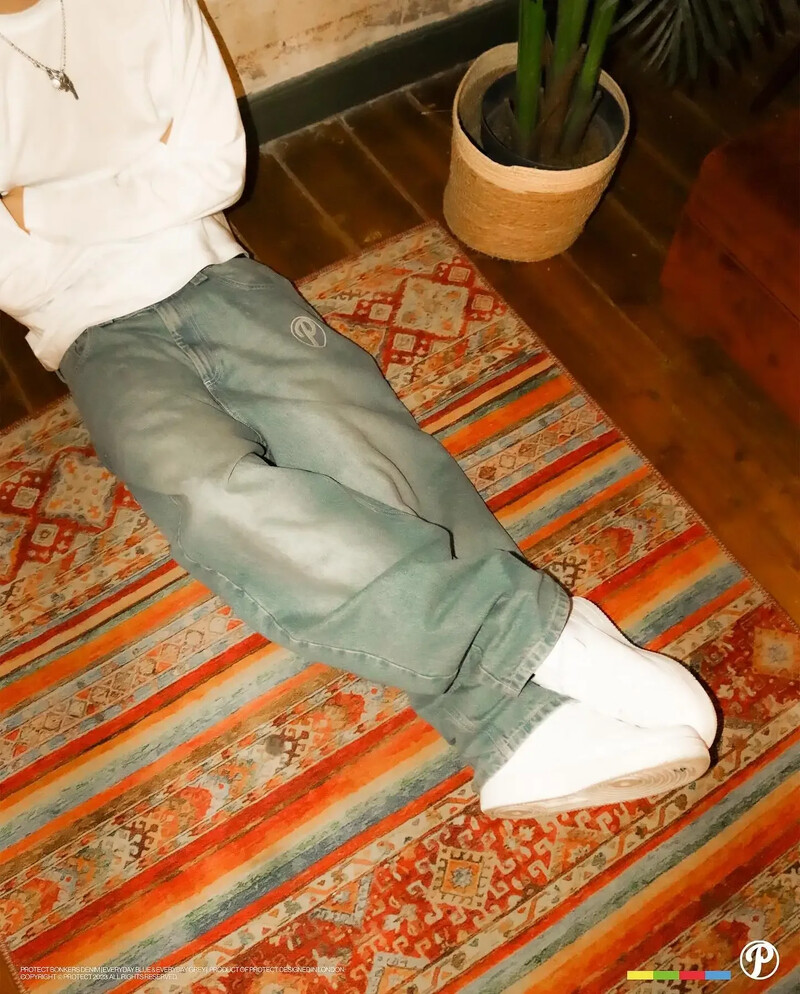 PROTECT Streetwear Teksad Y2K meeste püksid Harajuku Hip Hop Letter Tikand Vintage Blue Baggy Teksad Kõrge vöökohaga laia säärega püksid