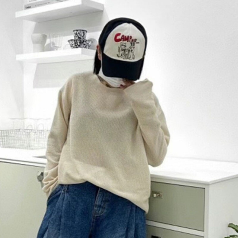 Uus lõbus kassijänes multika tikandiga kontrastset värvi pesapallimüts Korea tänava vabaaja meeste ja naiste päikesevari, spordimüts