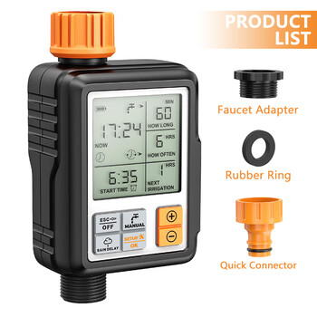 Eshico All Days Use Digital Water Timer Πότισμα εξωτερικού χώρου Αυτόματο Temporizador Αξεσουάρ κήπου Ρυθμιζόμενος προγραμματιστής