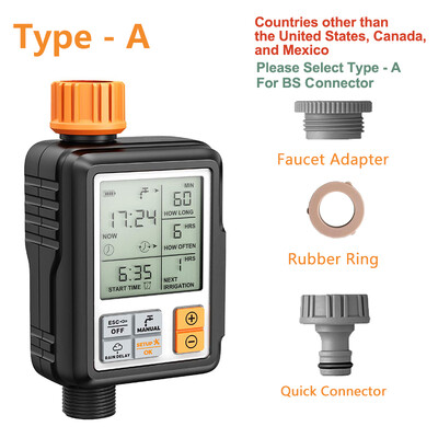 Eshico All Days Use Digital Water Timer Πότισμα εξωτερικού χώρου Αυτόματο Temporizador Αξεσουάρ κήπου Ρυθμιζόμενος προγραμματιστής