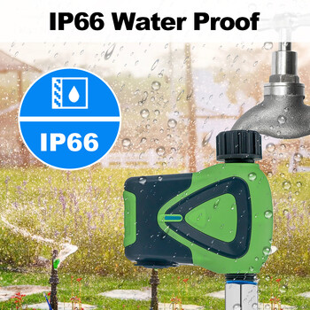 Tuya Zigbee Smart Sprinkler Timer IP66 Garden Automatic Drip Irigation Watering Timer APP Smart Life Τηλέφωνο τηλεχειρισμού