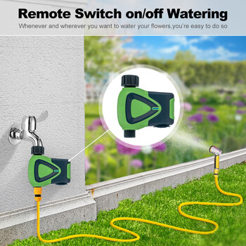 ΝΕΟ ZIGBEE Garden Watering Timer Έξυπνος ψεκαστήρας Drip Flower IP66 TUYA App Programmble Controller Remote Google Assistant