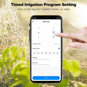 ΝΕΟ ZIGBEE Garden Watering Timer Έξυπνος ψεκαστήρας Drip Flower IP66 TUYA App Programmble Controller Remote Google Assistant