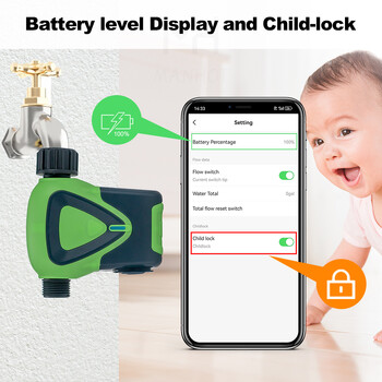 ΝΕΟ ZIGBEE Garden Watering Timer Έξυπνος ψεκαστήρας Drip Flower IP66 TUYA App Programmble Controller Remote Google Assistant