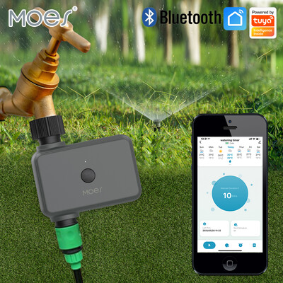 MOES Smart Tuya Bluetooth Garden vandens laikmačiai Lietaus delsos programuojamas automatinis drėkinimo laikmatis su stebule