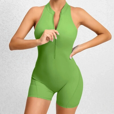 Spordikombinesoon Naine Jõusaal Lühike One Pieces Sexy Bodysuit Jooga Kombinesoonid Fitness Kombinesoonid Lühikesed püksid Mono Suvine Naiste Rõivad