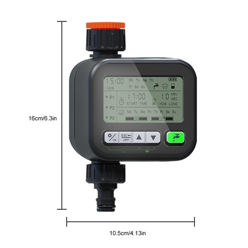 Sprinkleri taimer Programmeeritav veevooliku segisti taimer Niisutuskontroller Aia kastmise taimer vihma viivitusega manuaalne 1 väljalaskeava