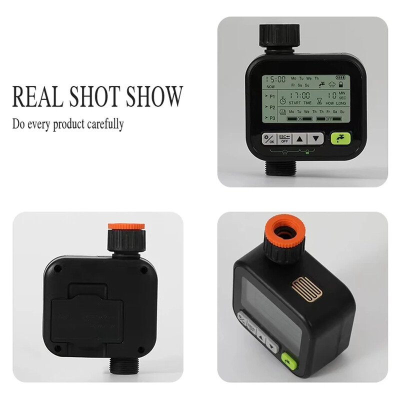 Sprinkleri taimer Programmeeritav veevooliku segisti taimer Niisutuskontroller Aia kastmise taimer vihma viivitusega manuaalne 1 väljalaskeava