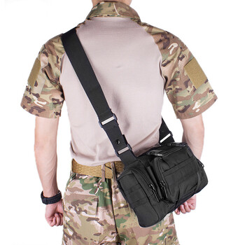 Tactical Waist Fanny Pack για άνδρες Αδιάβροχη χιαστί τσάντα ώμου για πεζοπορία Υπαίθρια αναρρίχηση Κάμπινγκ ψαρέματος