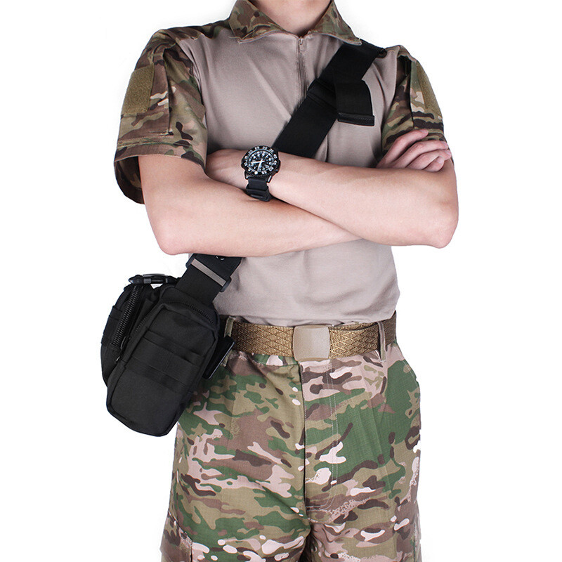 Tactical Waist Fanny Pack meestele Veekindel cross-body õlakott matkamiseks õues roniks ja kalapüügiks telkimiseks