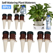 8 τεμ. Ποντίσκους ποτίσματος Εσωτερικό αυτόματο σύστημα ποτίσματος με σταγόνες Εξοπλισμός άρδευσης Εργαλείο για ποτιστήρι φυτών Κεραμικοί ανιχνευτές Σπίτι