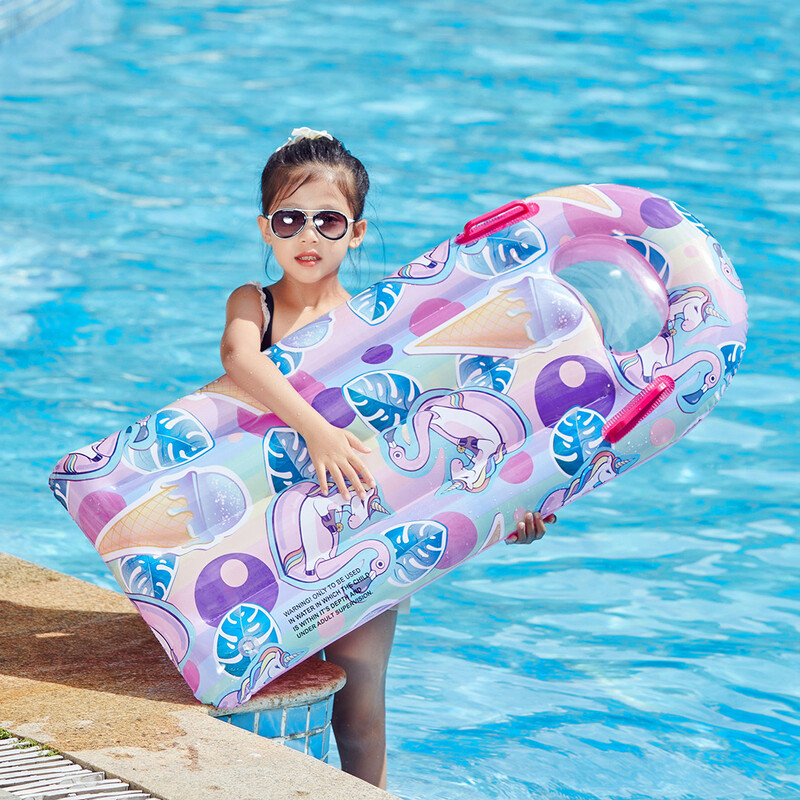 Kerge laste täispuhutav surfilaud käepidemega basseinipadjaga ujumine ujuv lainelaud, veespordimänguasjad lastele