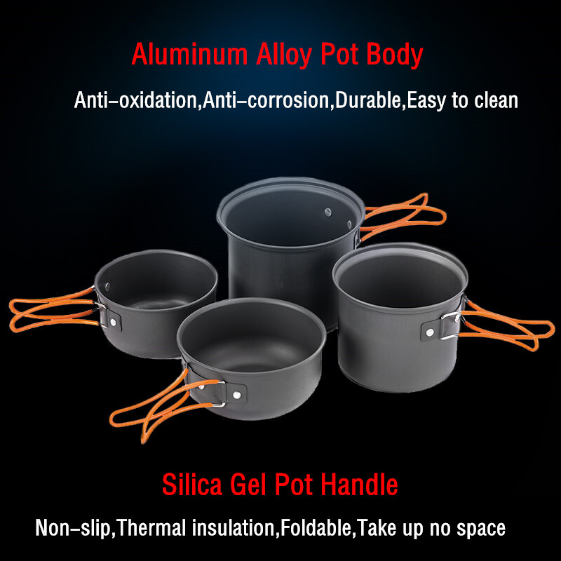 Naturehike Camping Cooking komplekt õues pikniku telkimispott Ultralight kaasaskantav pikniku kööginõud 2-3 inimesele matkamiseks mõeldud Non Sticki potid