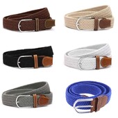 6 цвята Моден мъжки разтеглив колан Premium Leather Leather Golf Wide Elastic Waistband катарама за колан хипи шик mujer cinchos לנשים