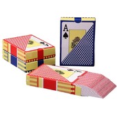 Нови горещи 1 комплекта Baccarat Texas Hold`em пластмасови карти за игра Водоустойчиви гладки покер карти Настолни бридж игри 63*88 мм Qenueson