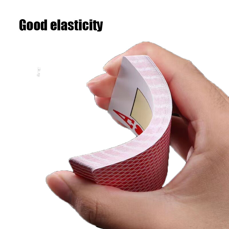 Νέα Hot 1 Sets Baccarat Texas Hold'em Plastic Playing Cards Αδιάβροχα Smooth Card Poker Board Bridge Games 63*88mm Qenueson