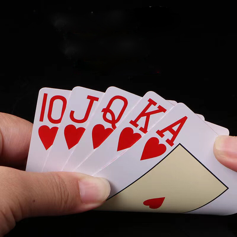 Νέα Hot 1 Sets Baccarat Texas Hold'em Plastic Playing Cards Αδιάβροχα Smooth Card Poker Board Bridge Games 63*88mm Qenueson