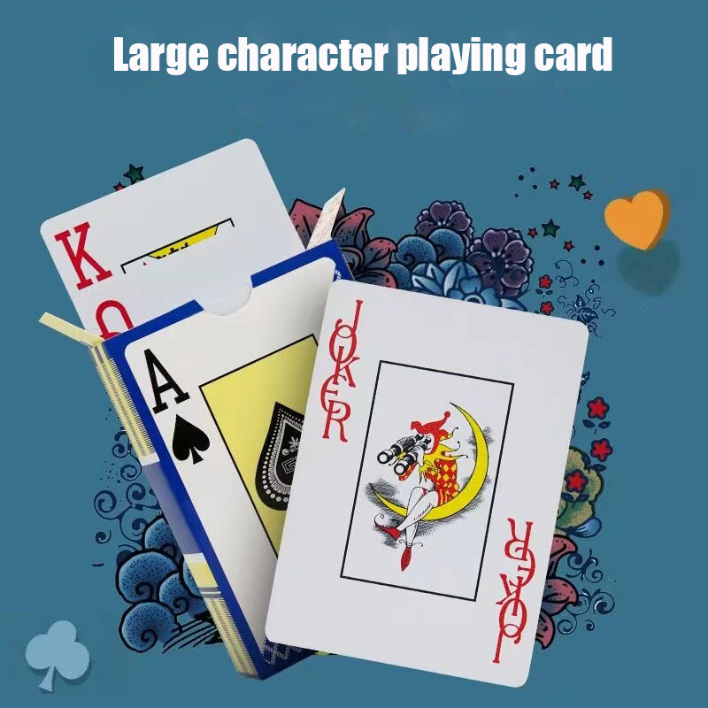 Νέα Hot 1 Sets Baccarat Texas Hold'em Plastic Playing Cards Αδιάβροχα Smooth Card Poker Board Bridge Games 63*88mm Qenueson