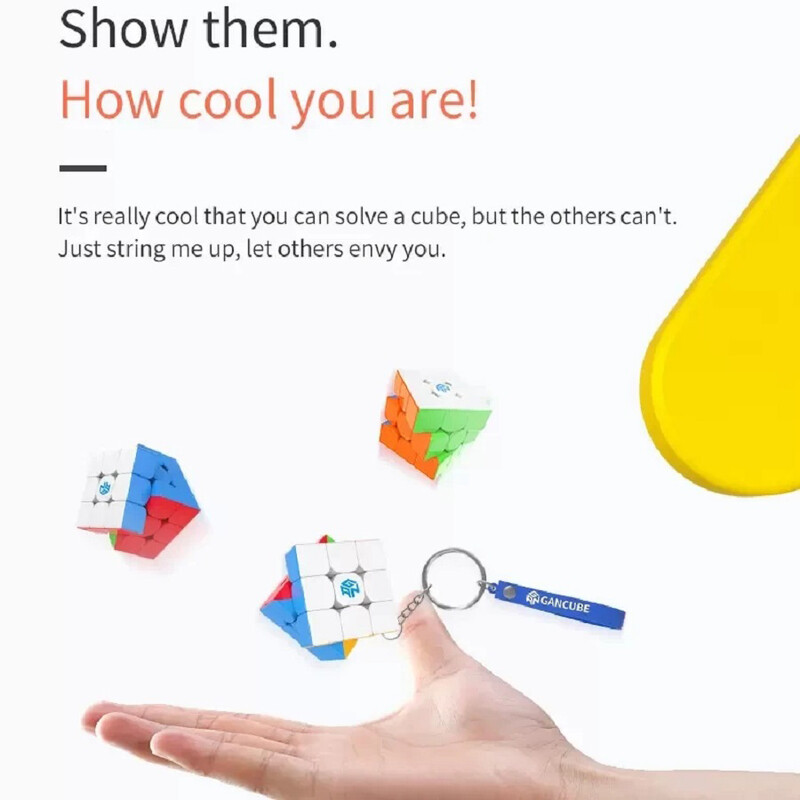 GAN Cube GANCUBE 330 Võtmehoidja Magic Puzzle 3x3x3 gan330 Mini Cubo Magico 3x3 võtmehoidja Speed Cube Professionaalne loogika nutimäng