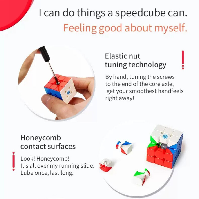 GAN Cube GANCUBE 330 Võtmehoidja Magic Puzzle 3x3x3 gan330 Mini Cubo Magico 3x3 võtmehoidja Speed Cube Professionaalne loogika nutimäng