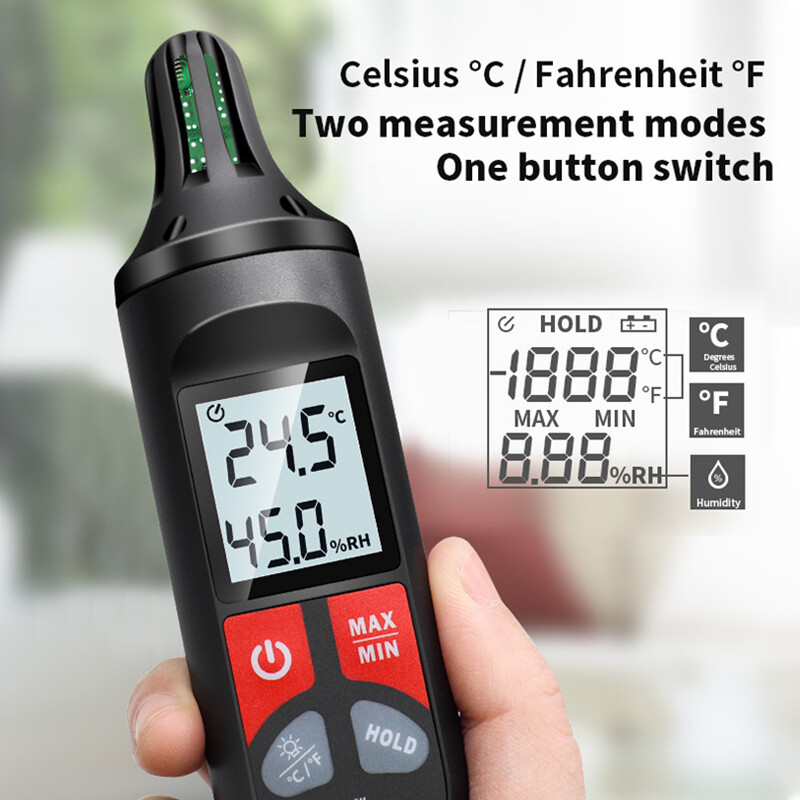 Mini Digital -10℃-60℃ Θερμόμετρο Υγρόμετρο θερμοκρασίας εσωτερικού χώρου Βολικό αισθητήρα θερμοκρασίας Όργανα μετρητή υγρασίας