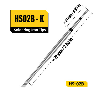 FNIRSI HS-02 seeria originaalne pealepressitav otsik jootekolbide jaoks Tarvikud Otsad Keevitusseadmed Cautin Sting HS02 komplektid