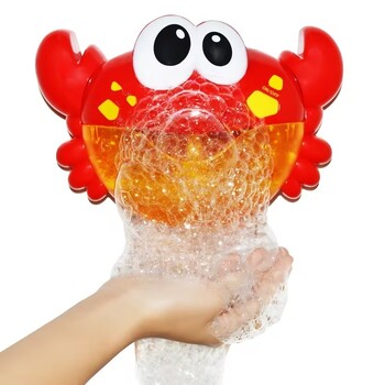 New Bubble Crabs Baby Bath Toy Funny Bath Bubble Maker Басейн Плувна вана Машина за сапун Играчки за деца