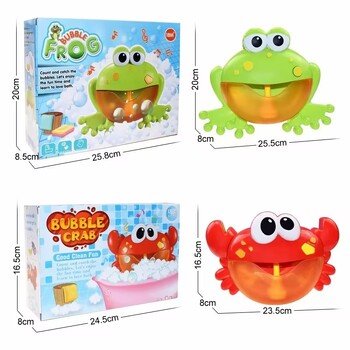 New Bubble Crabs Baby Bath Toy Funny Bath Bubble Maker Басейн Плувна вана Машина за сапун Играчки за деца