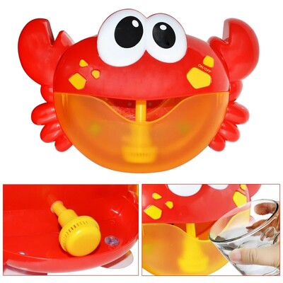 New Bubble Crabs Baby Bath Toy Funny Bath Bubble Maker Басейн Плувна вана Машина за сапун Играчки за деца