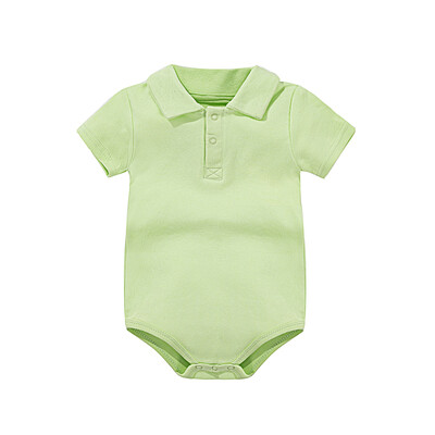 Vastsündinu Beebi Riided Polosärk Jumpsuit Onesies Puuvillane ühevärviline lühikeste varrukatega revääridega Bodysuits Beebi kostüüm 0-24 kuud