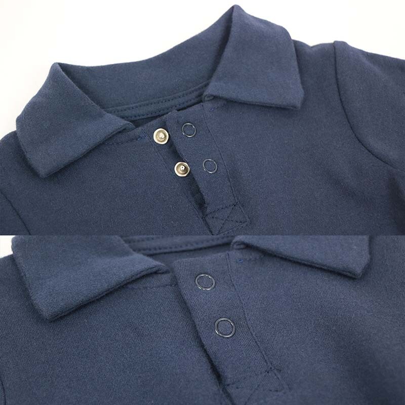 Vastsündinu Beebi Riided Polosärk Jumpsuit Onesies Puuvillane ühevärviline lühikeste varrukatega revääridega Bodysuits Beebi kostüüm 0-24 kuud