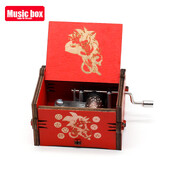 Kõige populaarsem puidust käsitsi vändaga muusikakarp Dragon Balli jõulukink sünnipäevaks, uusaastakingitus