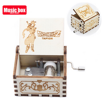 Κορυφαία έκπτωση Wood Hand Crank Music Box Dragon Ball Δώρο Χριστουγέννων Δώρο γενεθλίων Δώρο Πρωτοχρονιάς