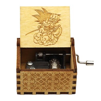 Κορυφαία έκπτωση Wood Hand Crank Music Box Dragon Ball Δώρο Χριστουγέννων Δώρο γενεθλίων Δώρο Πρωτοχρονιάς