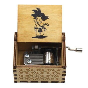 Κορυφαία έκπτωση Wood Hand Crank Music Box Dragon Ball Δώρο Χριστουγέννων Δώρο γενεθλίων Δώρο Πρωτοχρονιάς