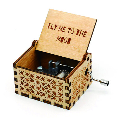 Kõige populaarsem puidust käsitsi vändaga muusikakarp Dragon Balli jõulukink sünnipäevaks, uusaastakingitus