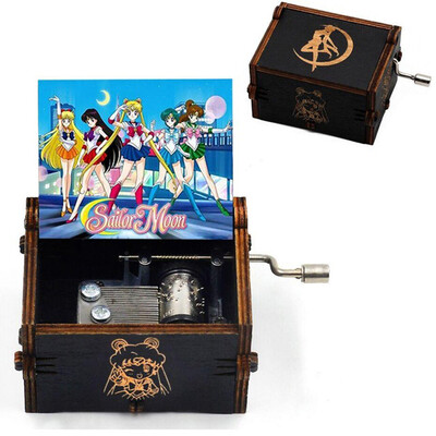 Kõige populaarsem puidust käsitsi vändaga muusikakarp Dragon Balli jõulukink sünnipäevaks, uusaastakingitus